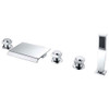 Anzzi Guaira 3-Handle Deck-Mount Roman Tub Faucet in Chrome FR-AZ044CH