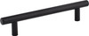 Elements 128 mm Center-to-Center Hollow Matte Black Stainless Steel Naples Cabinet Bar Pull 204SSMB