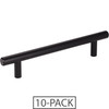 Elements 10-Pack of the 128 mm Center-to-Center Matte Black Naples Cabinet Bar Pull 220MB-10
