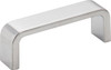Elements 3" Center-to-Center Brushed Chrome Square Asher Cabinet Pull 193-3BC