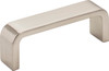 Elements 3" Center-to-Center Satin Nickel Square Asher Cabinet Pull 193-3SN