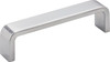 Elements 4" Center-to-Center Brushed Chrome Square Asher Cabinet Pull 193-4BC