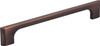 Jeffrey Alexander 160 mm Center-to-Center Brushed Oil Rubbed Bronze Asymmetrical Leyton Cabinet Pull 286-160DBAC