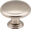 Elements 1-3/16" Diameter Satin Nickel Gatsby Cabinet Mushroom Knob 3950-SN