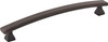 Elements 160 mm Center-to-Center Brushed Oil Rubbed Bronze Square Hadly Cabinet Pull 449-160DBAC