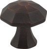 Jeffrey Alexander 1-1/4" Overall Length Brushed Oil Rubbed Bronze Octagonal Wheeler Cabinet Knob 678DBAC