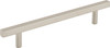 Jeffrey Alexander 128 mm Center-to-Center Satin Nickel Square Dominique Cabinet Bar Pull 845-128SN