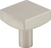 Jeffrey Alexander 1-1/8" Overall Length Satin Nickel Square Dominique Cabinet Knob 845SN