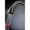 Accent Series Single-Handle Pull-Down Sprayer Kitchen Faucet in Brushed Nickel