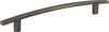 Elements 160 mm Center-to-Center Brushed Pewter Square Thatcher Cabinet Bar Pull 859-160BNBDL