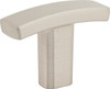 Elements 1-1/2" Overall Length Satin Nickel Square Thatcher Cabinet "T" Knob 859T-SN
