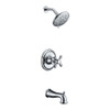 Mesto Series 1-Handle 2-Spray Tub and Shower Faucet in Polished Chrome