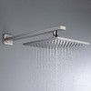 Viace Series 1-Spray 12.55 in. Fixed Showerhead in Brushed Nickel