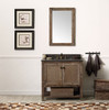 Legion Furniture 36" Solid Wood Sink Vanity with Marble Top WH5136-BR