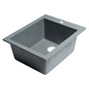 ALFI brand AB1720DI-T Titanium 17" Drop-In Rectangular Granite Composite Kitchen Prep Sink