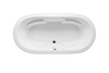 Malibu Hermosa Oval Soaking Bathtub, 74-Inch by 44-Inch by 22-Inch, White or Biscuit