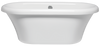 Malibu Leadbetter Freestanding Soaking Bathtub, 71-Inch by 35-Inch by 25-Inch, White or Biscuit