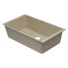 ALFI brand AB3322UM-B Biscuit 33" Single Bowl Undermount Granite Composite Kitchen Sink