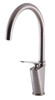 ALFI brand AB3600-BN Brushed Nickel Gooseneck Single Hole Bathroom Faucet