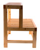 ALFI brand AB4402 20" Double Wooden Stepping Stool Multi-Purpose Accessory