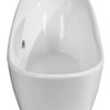 ALFI brand AB8803 68 inch White Oval Acrylic Free Standing Soaking Bathtub