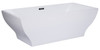 ALFI brand AB8840 67 inch White Rectangular Acrylic Free Standing Soaking Bathtub