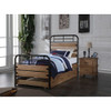 ACME Adams Twin Bed, Antique Oak (1Set/2Ctn)