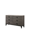ACME Avantika Dresser, Faux Marble & Rustic Gray Oak