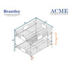 ACME Brantley Queen/Queen Bunk Bed, Sandy Black & Dark Bronze Hand-Brushed (1Set/2Ctn)