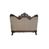 ACME Devayne Loveseat w/4 Pillows, Fabric & Dark Walnut