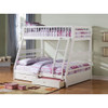 ACME Jason Twin/Full Bunk Bed & Drawers, White (1Set/2Ctn)