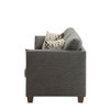 ACME Laurissa Sofa w/4 Pillows, Light Charcoal Linen