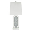 ACME Noralie Table Lamp, Mirrored & Faux Diamonds