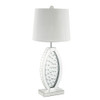 ACME Nysa Table Lamp, Mirrored & Faux Crystals