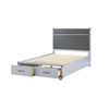 ACME Orchest Full Bed w/Storage, Gray PU & Gray