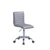 ACME 92515 Alessio Office Chair, Silver PU & Chrome