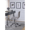 ACME 92515 Alessio Office Chair, Silver PU & Chrome
