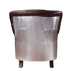 ACME 59830 Brancaster Vintage Brown & Aluminum Accent Chair