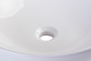 EAGO BA351  18" ROUND CERAMIC ABOVE MOUNT BATHROOM BASIN VESSEL SINK