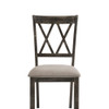 ACME 71882 Claudia II Side Chair (Set-2), Fabric & Weathered Gray