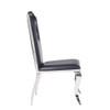 ACME 62078 Cyrene Side Chair (Set-2), PU & Stainless Steel