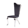 ACME 62079 Cyrene Side Chair (Set-2), Fabric & Stainless Steel