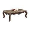 ACME 81685 Devayne Coffee Table, Marble & Dark Walnut