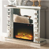 ACME 90202 Dominic Fireplace, Mirrored