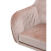 ACME 92504 Eimer Office Chair, Peach Velvet & Chrome