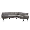 ACME 52765 Essick Sectional Sofa, Light Gray Linen (1Set/2Ctn)