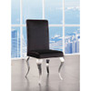 ACME 62072 Fabiola Side Chair (Set-2), Fabric & Stainless Steel