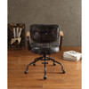 ACME 92411 Hallie Executive Office Chair, Vintage Black Top Grain Leather