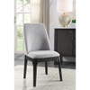 ACME 73172 Madan Side Chair (Set-2), Light Gray Linen & Gray Oak