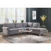 ACME 52755 Melvyn Sectional Sofa, Gray Fabric